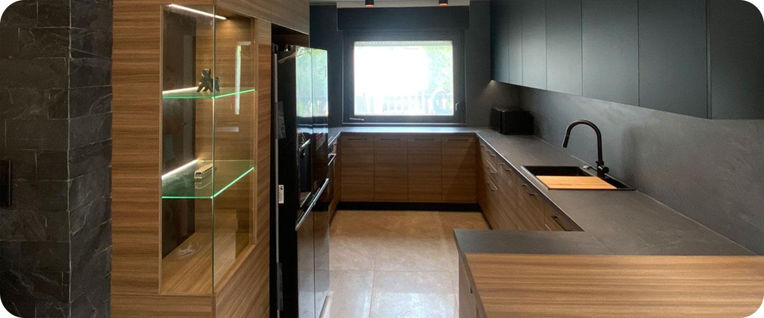 Custom kitchen furniture made exclusively from premium materials